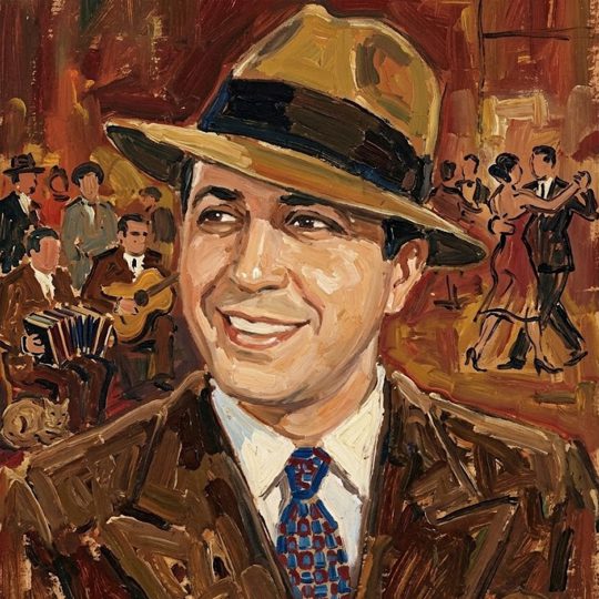 PINTURA ARTÍSTICA OLEO. Gardel modelo Nro. 7