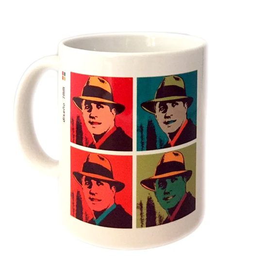Taza Gardel. Estilo Pop Art.