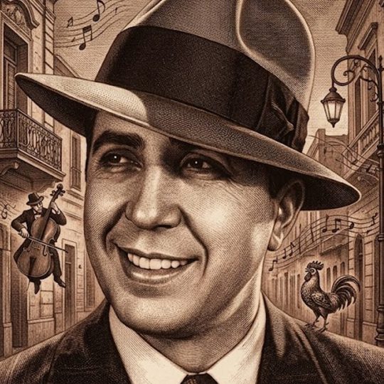Pintura con lapiez, tinta y carbonilla. Gardel modelo Nro. 4